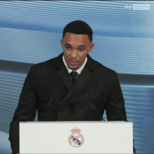 Arnold s speech: Joining Real Madrid is a dream come true, and he is eager to fight side by side with the best players