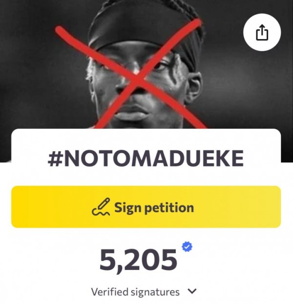 👀 Not working! More than 5,200 gun fans signed a petition for Maduaike, Arsenal announced it quickly
