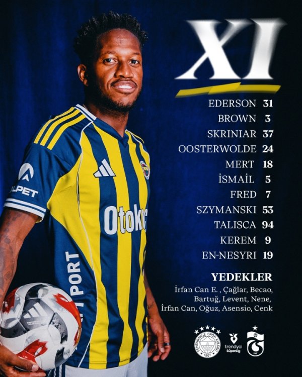 It s also a Manchester City Derby! Fenerbahce vs Trabzon: Ederson PK Onana, both of them debut